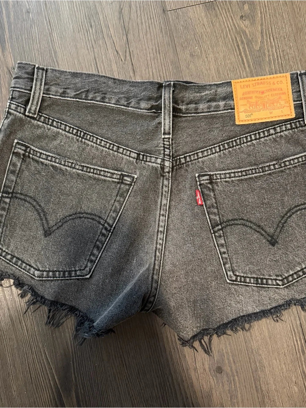 Levi's Black 501 Cutoff Jean Shorts